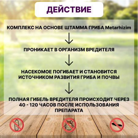 Препарат Метаризин от садовых и огородных вредителей 50 гр