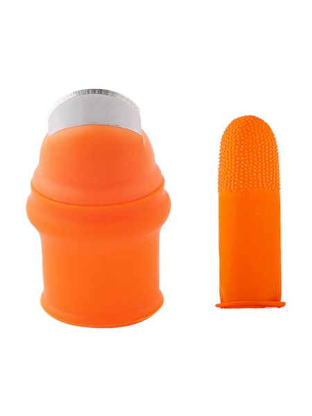 Нож на большой палец с силиконовым наконечником 56*26 мм