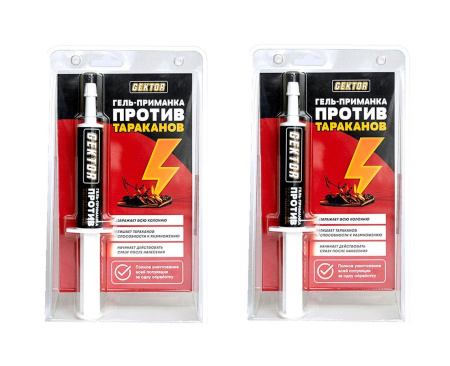 GEKTOR гель против тараканов 30 мл, 2 шт