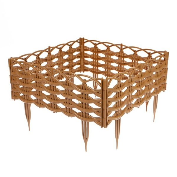 Заборчик Ивушка L=3 м, H=250 мм, 8 секций Серебристый