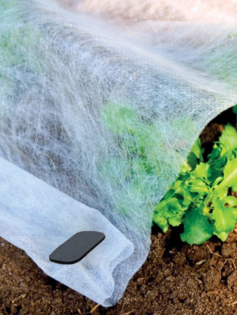 Садовые колышки со шляпкой для агроткани и укрывного материала черные 17 см пластиковые 25 шт Благодатное земледелие