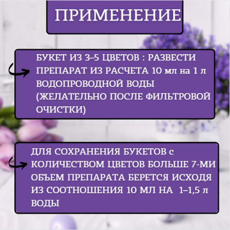 Цветалон для продления жизни срезанных цветов 10 мл