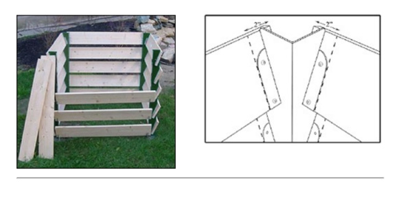 Комплект из 4 кронштейнов для сборки Компостера зеленый МС-Про