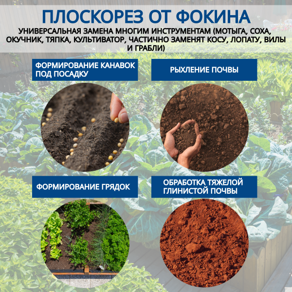 Плоскорезы Фокина для ухода за садом и огородом | Благодатный мир