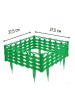 Заборчик Ивушка L=3 м, H=250 мм, 8 секций Зелёный