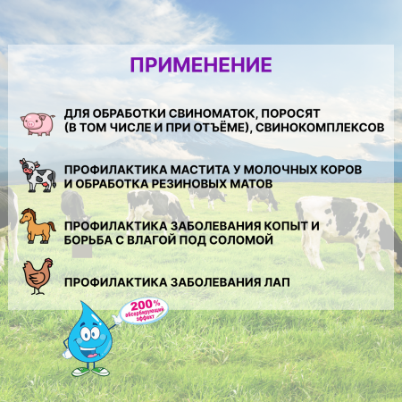 Осушитель подстилки, 2 шт по 2 кг