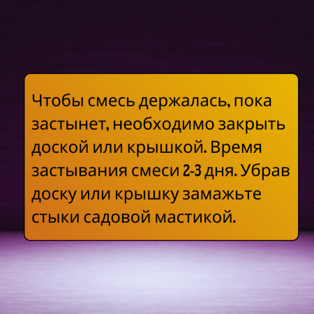 Сухая смесь для пломбирования дупел деревьев 1 кг
