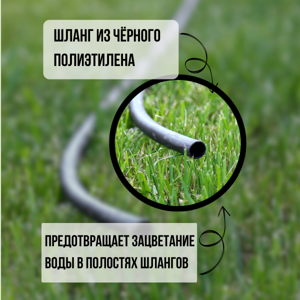 Капельный полив Жук от водопровода на 60 растений с таймером