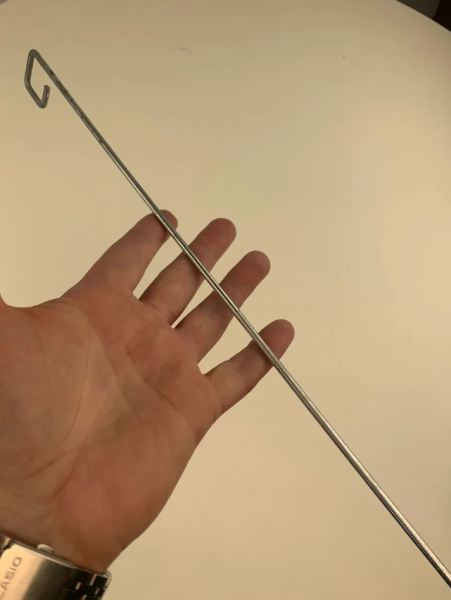 Садовый колышек Флажок для подвязки и маркировки растений 45 см диаметр 3 мм металлический 30 шт Благодатное земледелие