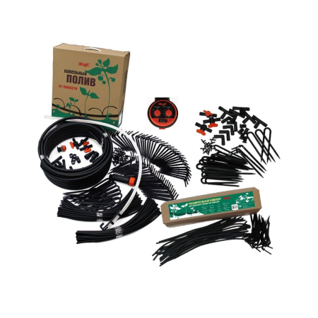 Капельный полив Жук от ёмкости на 60 растений с таймером полива, 2 шт