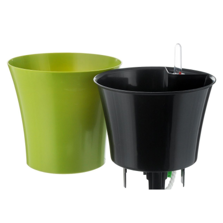 Горшок с автополивом Комфорт 2,5 л ПИ-24-6ТХ d-18 h-17 см Оливковый