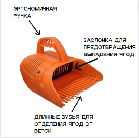 Плодосборник для ягод с заслонкой Гардения