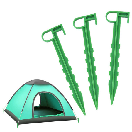 Садовые колышки для подвязки растений и укрывного материала зеленые 14 см 40 шт