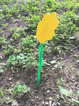 Бирка для рассады Цветок наклонная h 40 см, 30 шт