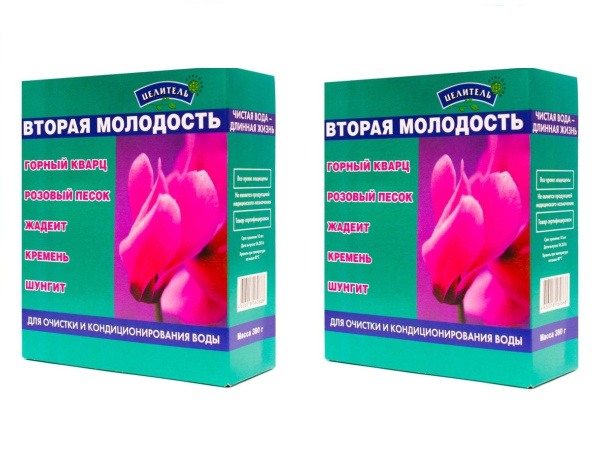 Активатор воды смесь природных минералов Вторая молодость, 2 шт по 450 г Активатор воды смесь природных минералов Вторая молодость, 2 шт по 450 г
