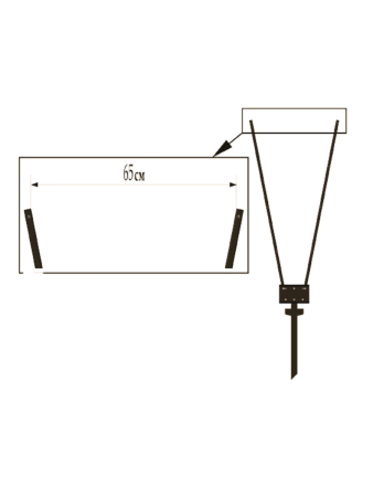 Подвижная шпалера для малины Веер Коричневая комплект из 2 шт PEKGDSM МС-Про