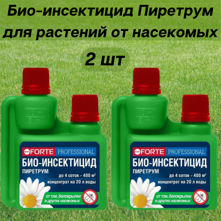 Bona Forte Био-инсектицид Пиретрум натуральный от насекомых, флакон 100 мл 2 шт