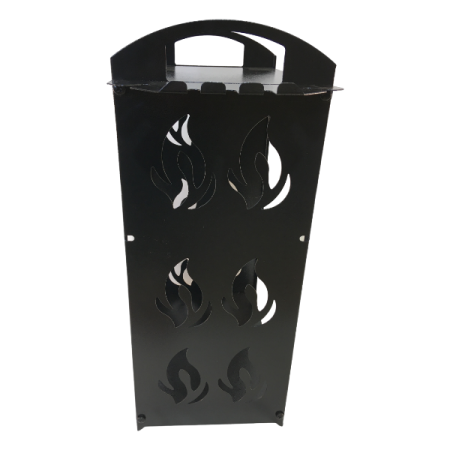 Дровница металлическая Пламя для камина и печи МС-Про