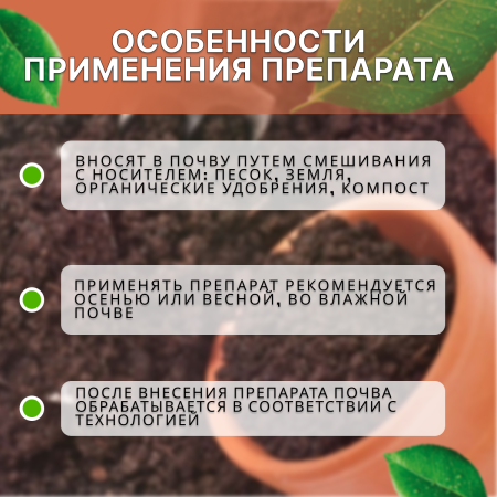 Биоинсектицид Пециломицин РМ116 для борьбы с почвенными вредителями 400 г не водорастворимая форма