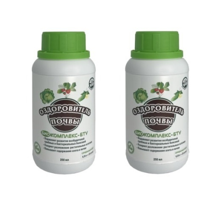 Биопрепарат Биокомплекс-БТУ оздоровитель почвы ЭкоДачник 0,25 л, 2 шт