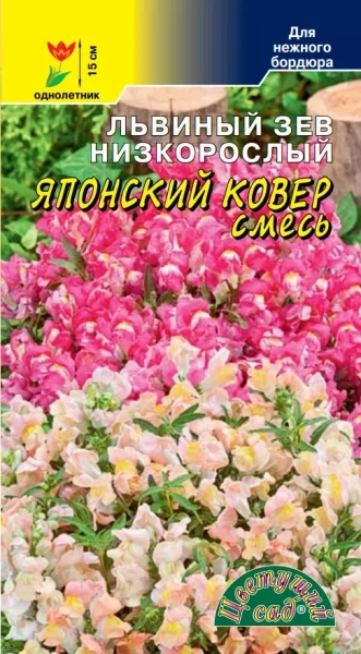 Семена Львиный Зев Японский ковер смесь Цветущий сад