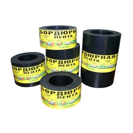 Бордюрная лента 30 см х 10 м толщина 2 мм черная