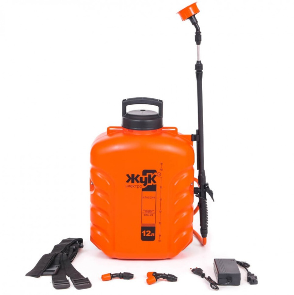 Опрыскиватель ранцевый аккумуляторный ЖУК Электро Классик ОРА-412, 12 литров