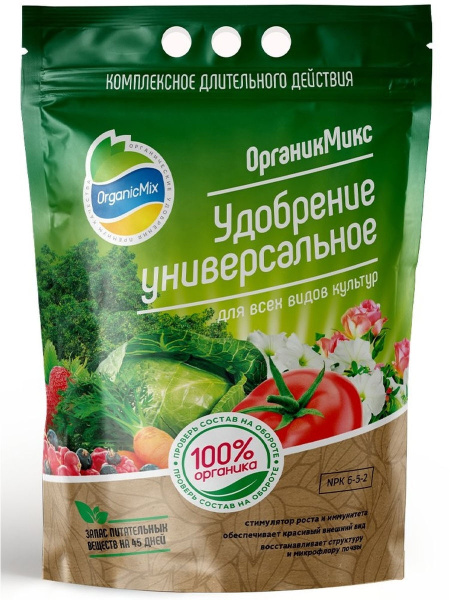 Универсальное удобрение 2,8 кг Органик Микс Универсальное удобрение 2,8 кг Органик Микс
