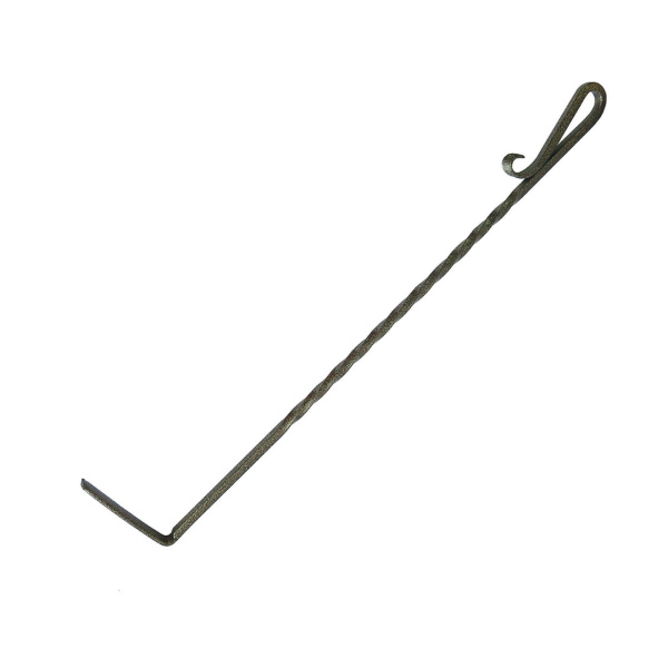 Кочерга кованая витая черная