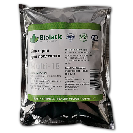 Бактерии для подстилки Biolatic Multi-18 500 г