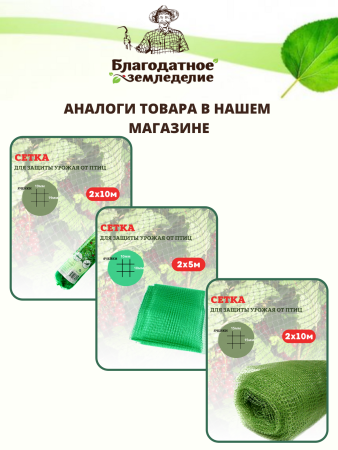 Сетка от птиц 2х10 м 8х8 мм