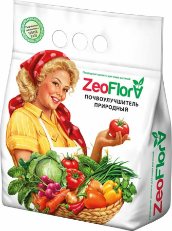 Почвоулучшитель природный Цеофлора ZEOFLORA, 6 шт по 5 л