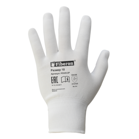 Перчатки для сборочных работ нейлоновые, FIBERON, XL