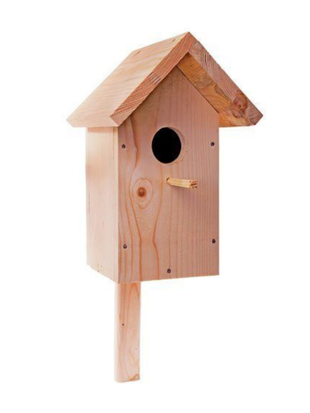 Скворечник для сборки упакован в коробку конструктор