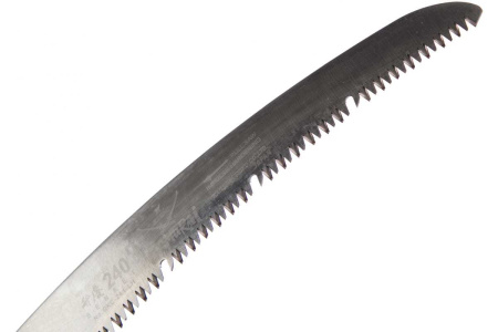 Пила самоочищающаяся с изогнутым полотном в чехле с поясным креплением 240 мм/4 мм GKC-240-LH Samurai