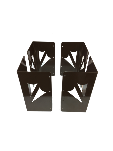 Уголок для грядки высокий 25 см Стрела коричневый комплект из 4 шт МС-Про