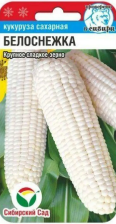 Семена Кукуруза Белоснежка 10 шт Сибирский Сад