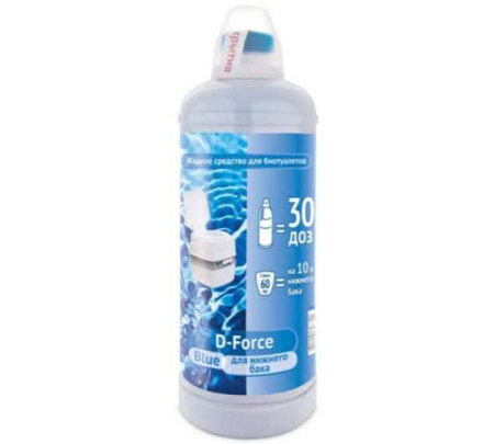 Жидкое средство для биотуалетов D-Force Blue 1,8 л