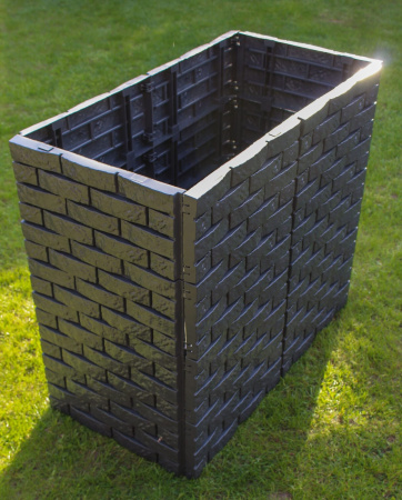 Универсальный садовый конструктор, 4 шт, длина 180 см, высота 20 см, графит