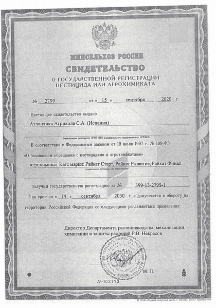 Райкат Финал 0,1 л