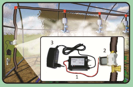 Контроллер туманообразования для теплиц ОГО-Родник-Туман-220