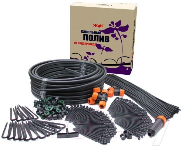 Капельный полив Жук от водопровода на 60 растений