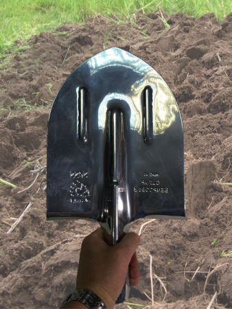 Лопата штыковая с рёбрами жесткости ЛКО 19596-87 сталь 65 г хром