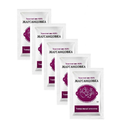 Марганцовка 44,9% 10 гр, 5 шт