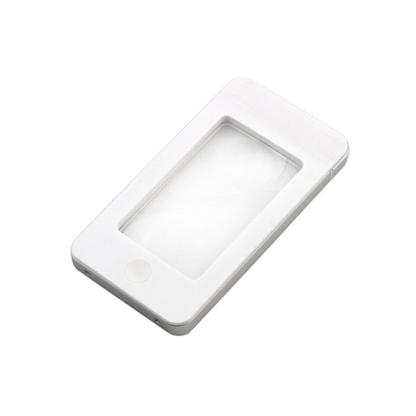 Лупа айфон Белая, без чехла