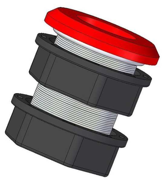 Отвод воды из бака ОБ-20Н 3/4", 2 шт