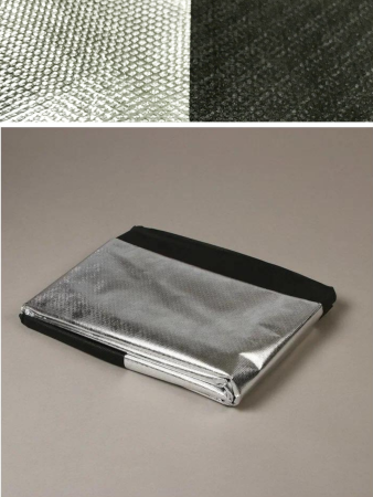 Укрывной материал Грядка в порядке двойное тепло для теплицы с УФ стабилизатором чёрный фольгированный 90 г/м2, 1,6 х 5 м Благодатное Земледелие