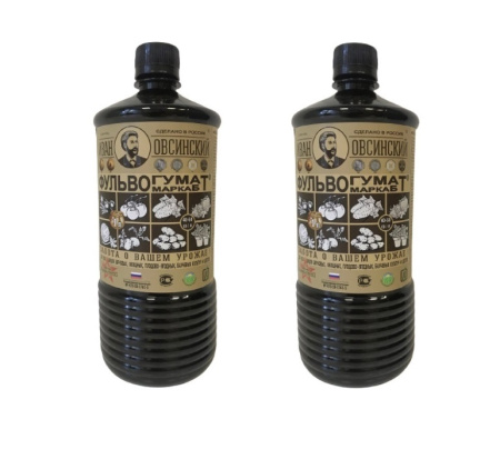 Удобрение Фульвогумат Иван Овсинский для питания растений 1 л 2 шт