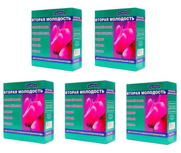 Активатор воды смесь природных минералов Вторая молодость, 5 шт по 450 г Активатор воды смесь природных минералов Вторая молодость, 5 шт по 450 г