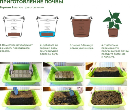 Почвобрикет Герань 2,5 л, круглый БиоМастер
